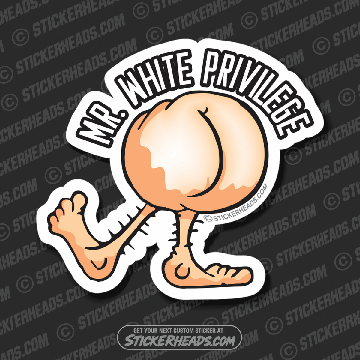 Mr' White Privilege  -  union misc Funny Work Sticker