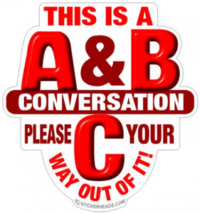 A & B Conversation - Funny Sticker