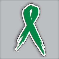 Cancer Ribbon - Distressed Ribbons Free Custom Name ( 3 stickers )