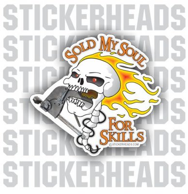 Sold My Soul - Skull - Insulators  Insulator Sticker