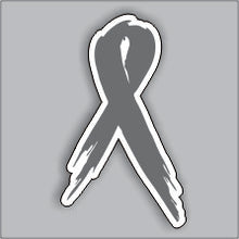 Load image into Gallery viewer, Cancer Ribbon - Distressed Ribbons Free Custom Name ( 3 stickers )