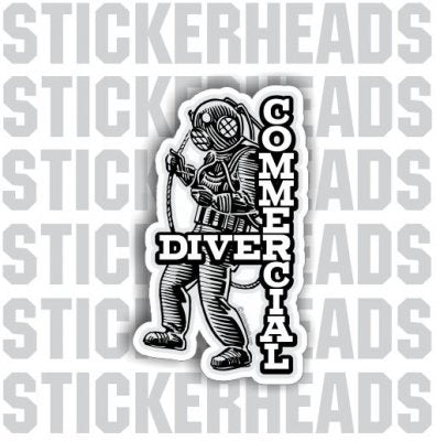 Diver Man - Commercial Diver Sticker – Stickerheads Stickers