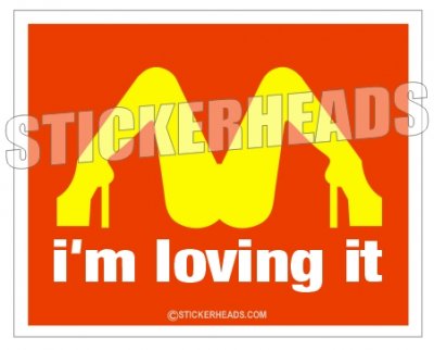 I'm Loving It - Funny Sticker