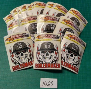 ⭕#1620- Boilermaker  - 12-3" Sticker Pack   | |  Over Run Sticker Deal   | |