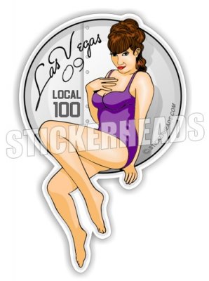 Pinup Chick #1 - Pinup Sticker