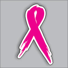 Load image into Gallery viewer, Cancer Ribbon - Distressed Ribbons Free Custom Name ( 3 stickers )