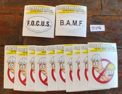 ⭕#ST046- Job - 12-3" Sticker Pack   | |  Over Run Sticker Deal  | |