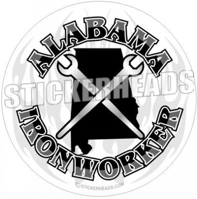 (Your State) Crossed Spuds - Ironworker Ironworkers Iron Worker Sticker