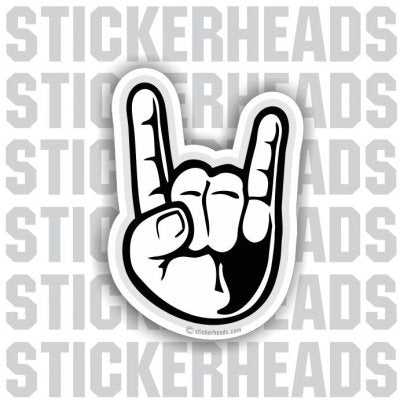 Rock On hand sign - Funny Sticker