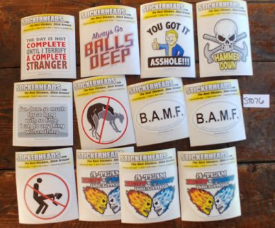 ⭕#ST076- Insulators - 12-3" Sticker Pack   | |  Over Run Sticker Deal  | |