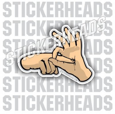 Intercourse Hand Sign - Funny Sticker