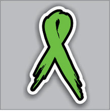 Load image into Gallery viewer, Cancer Ribbon - Distressed Ribbons Free Custom Name ( 3 stickers )