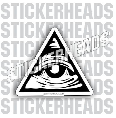 All seeing Eye Illuminati   - Conspiracy Sticker