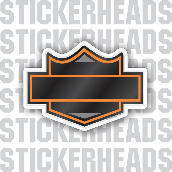 Biker Badge - Add Your Own Custom Text - Make Your Own Sticker