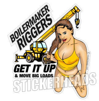 Get It Up  - sexy - Crane RIGGERS  boilermakers  boilermaker  Sticker