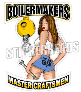 Master Craftsmen  - Sexy -  Boiler maker  boilermakers  boilermaker  Sticker