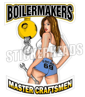 Master Craftsmen  - Sexy -  Boiler maker  boilermakers  boilermaker  Sticker