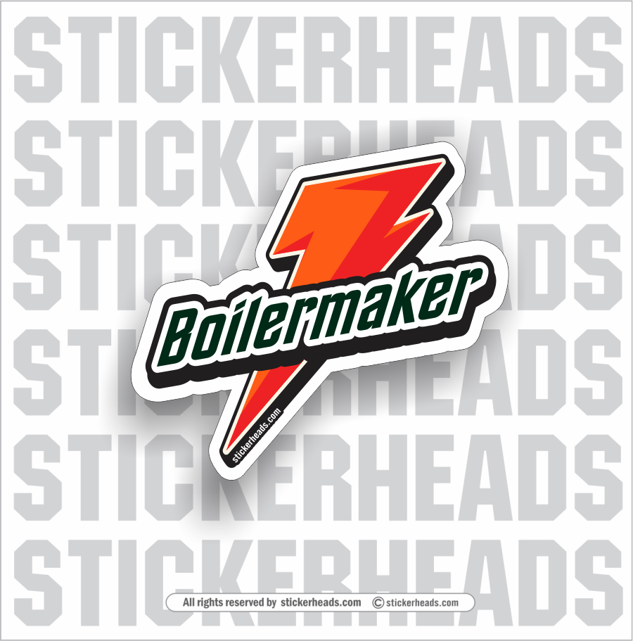 Boilermaker-Gade Bolt Logo - Boilermaker Sticker