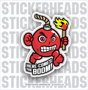 Here Comes The BOOM - Bomb Cartoon  - Funny Sticker