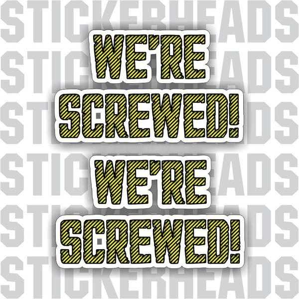 CAUTION TAPE FILL  - Make Your own CUSTOM TEXT Sticker