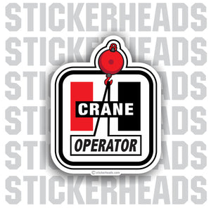 Old Skool School -  Crane Operator Sticker