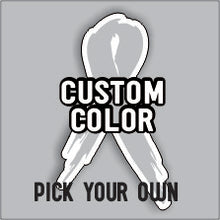 Load image into Gallery viewer, Cancer Ribbon - Distressed Ribbons Free Custom Name ( 3 stickers )