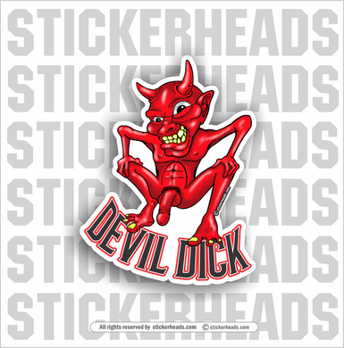 Devil Dick Devil-dick   -  Funny Work Sticker