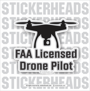 FAA Drone Pilot - Drone Professional Work Job - Sticker