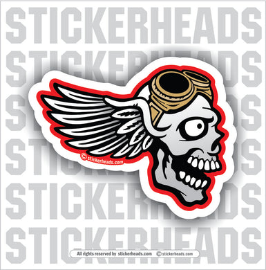 Flying Skull - Work Union Misc Funny Sticker