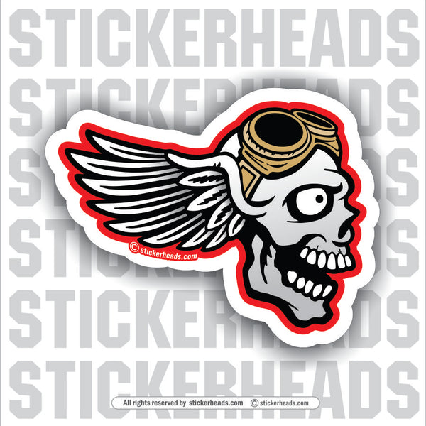 Flying Skull - Work Union Misc Funny Sticker