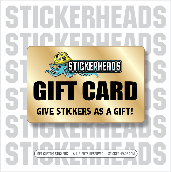STICKERHEADS GIFT CARD - Guy Gifts - Man Cave Shit