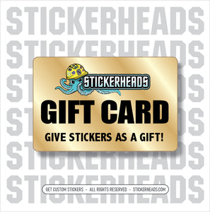 STICKERHEADS GIFT CARD - Guy Gifts - Man Cave Shit