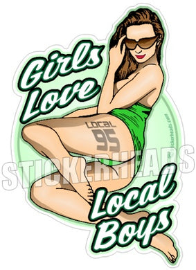 Girls Love Sexy Chick  -  Misc Union Sticker