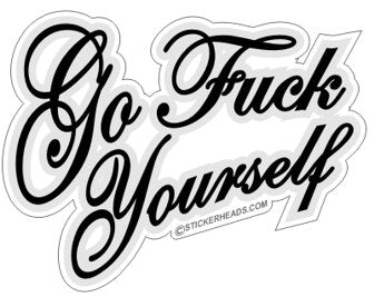 Go Fuck Yourself script    - Funny Sticker