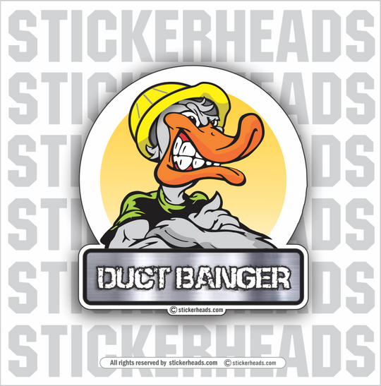 Duct BANGER  -  HVAC Sticker