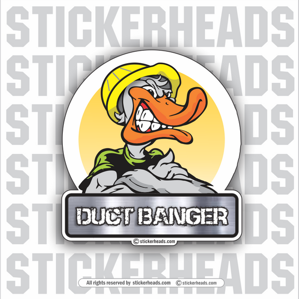 Duct BANGER  -  HVAC Sticker