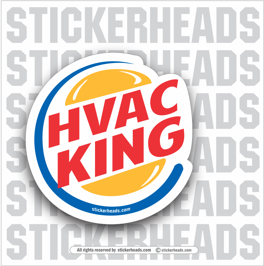 HVAC KING  -  HVAC Sticker