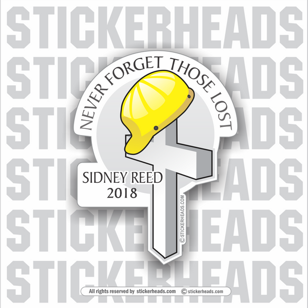 In Memory Of - Never Forget Those Lost - Union Cross Sticker