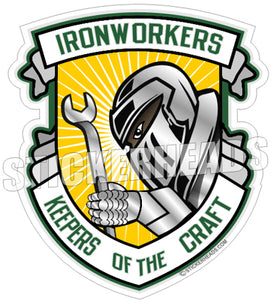 Keepers Of The Craft -  Ironworker Ironworkers Iron Worker Sticker