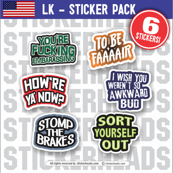 Letters to Kenny 6 sticker Pack -  Stickers