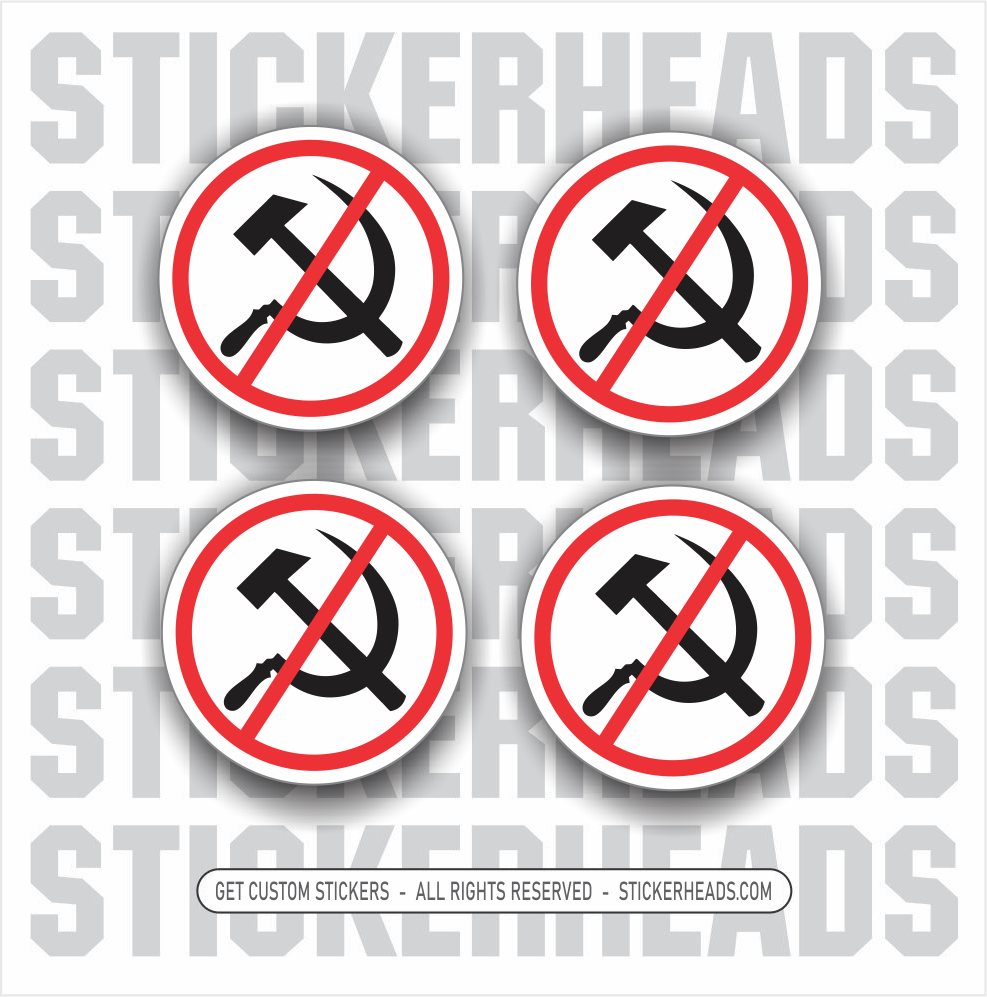 NO Commies Communism  - Work Union Misc Funny Sticker