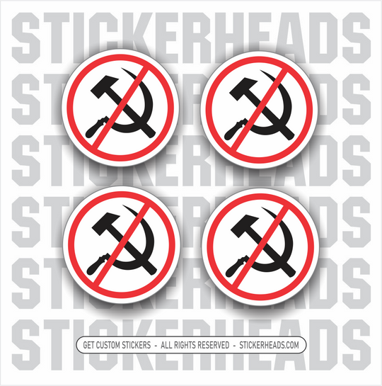 NO Commies Communism  - Work Union Misc Funny Sticker