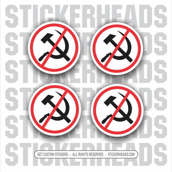 NO Commies Communism  - Work Union Misc Funny Sticker