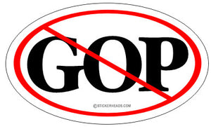 No GOP -  Political Sticker