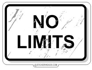 No Limits - Funny Sticker