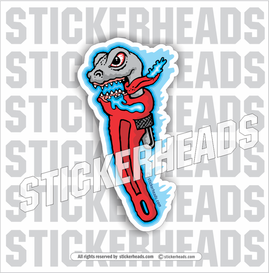 Flying Monster Cartoon - Pipe Fitter Plumber pipefitter Sprinkler Fitter  Sprinklerfitter fitter  - Sticker