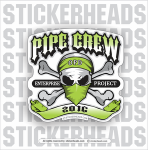 Pipe Crew Skull -  Incentives Sticker