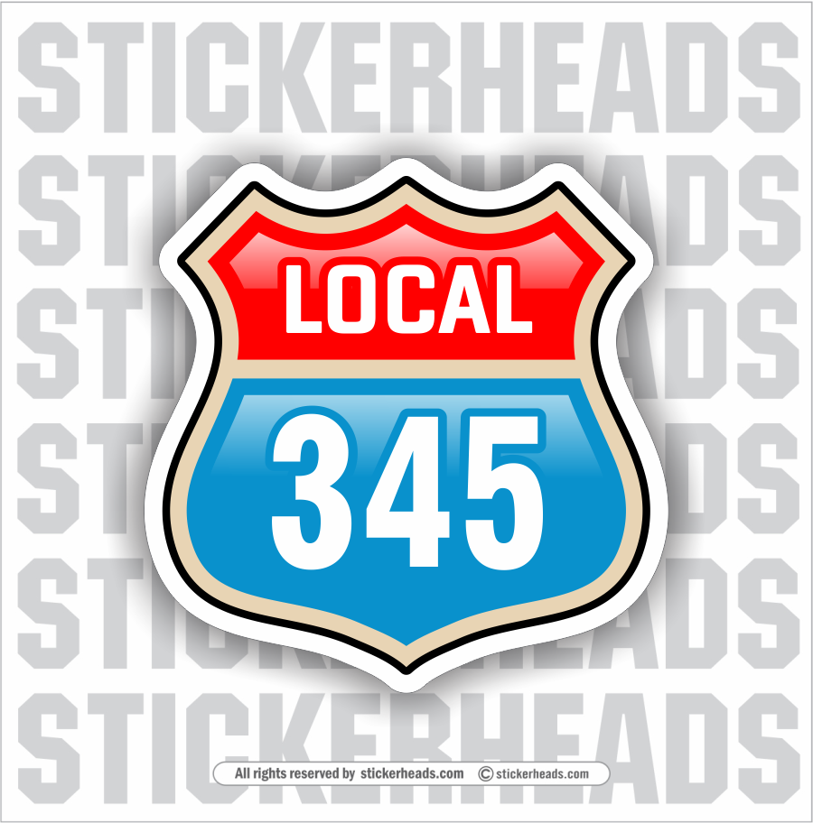 CUSTOM Local Route Sign - Like Route 66 - Union Misc Sticker ...