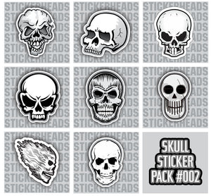 SKULL PACK #002 - Skull Sticker Pack