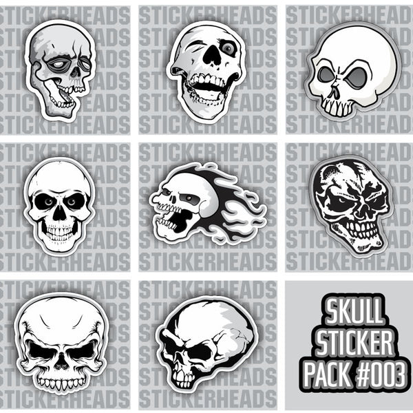 SKULL PACK #003 - Skull Sticker Pack